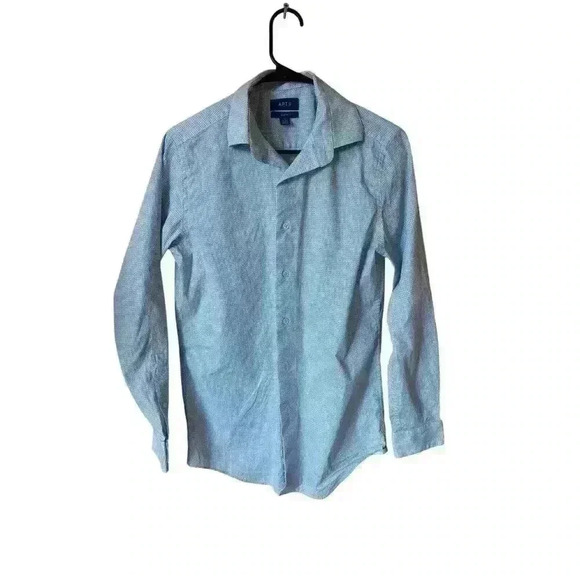 Apt 9 Cotton Button Up Dress Shirt Men’s Size Small 14-14.5 32/33 - Picture 1 of 5